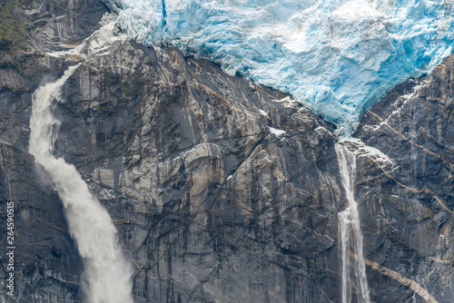 Ventisquero Colgante (Hanging Glacier) of Queulat National Park, Chile photo