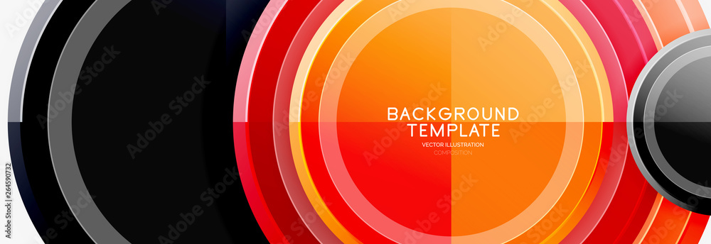 Circular pattern, abstract circles composition Circular pattern, abstract circles composition