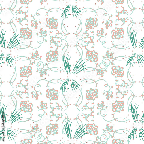 Fashionable pattern in small flowers. Floral background for textiles.