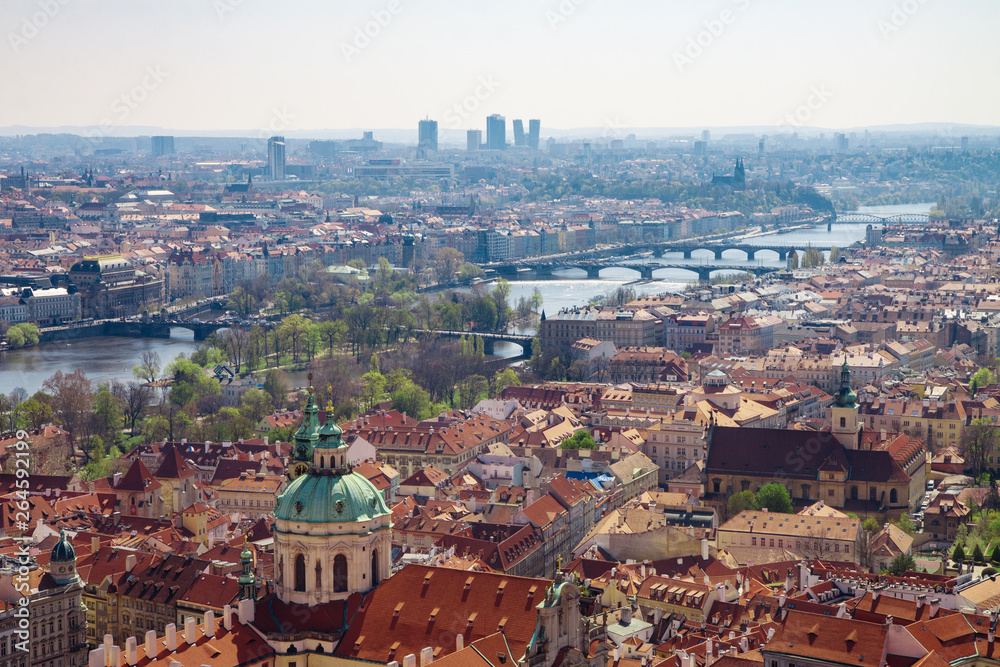 view of Prague from the tower of the Cathedral of st. Vita