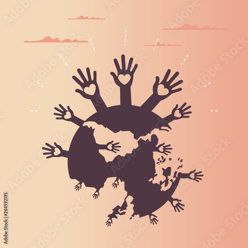 human rights vector illustrations2