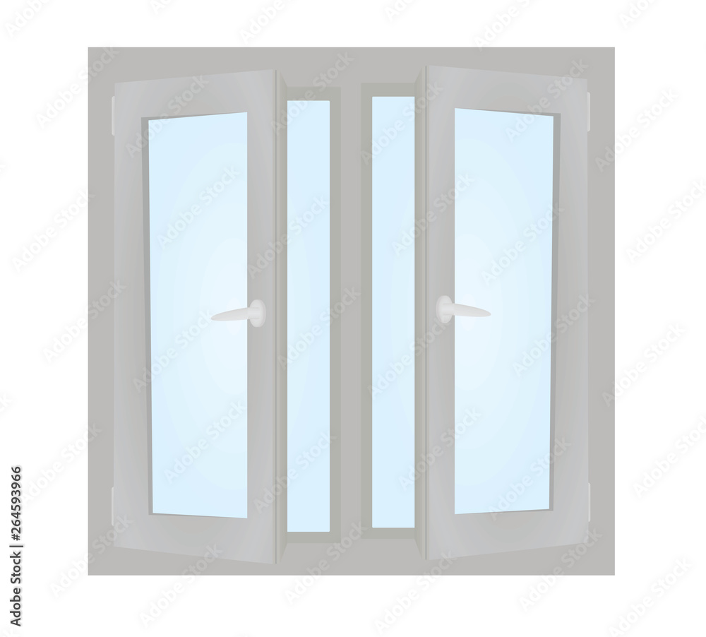 Open window. vector illustration Open window. vector illustration