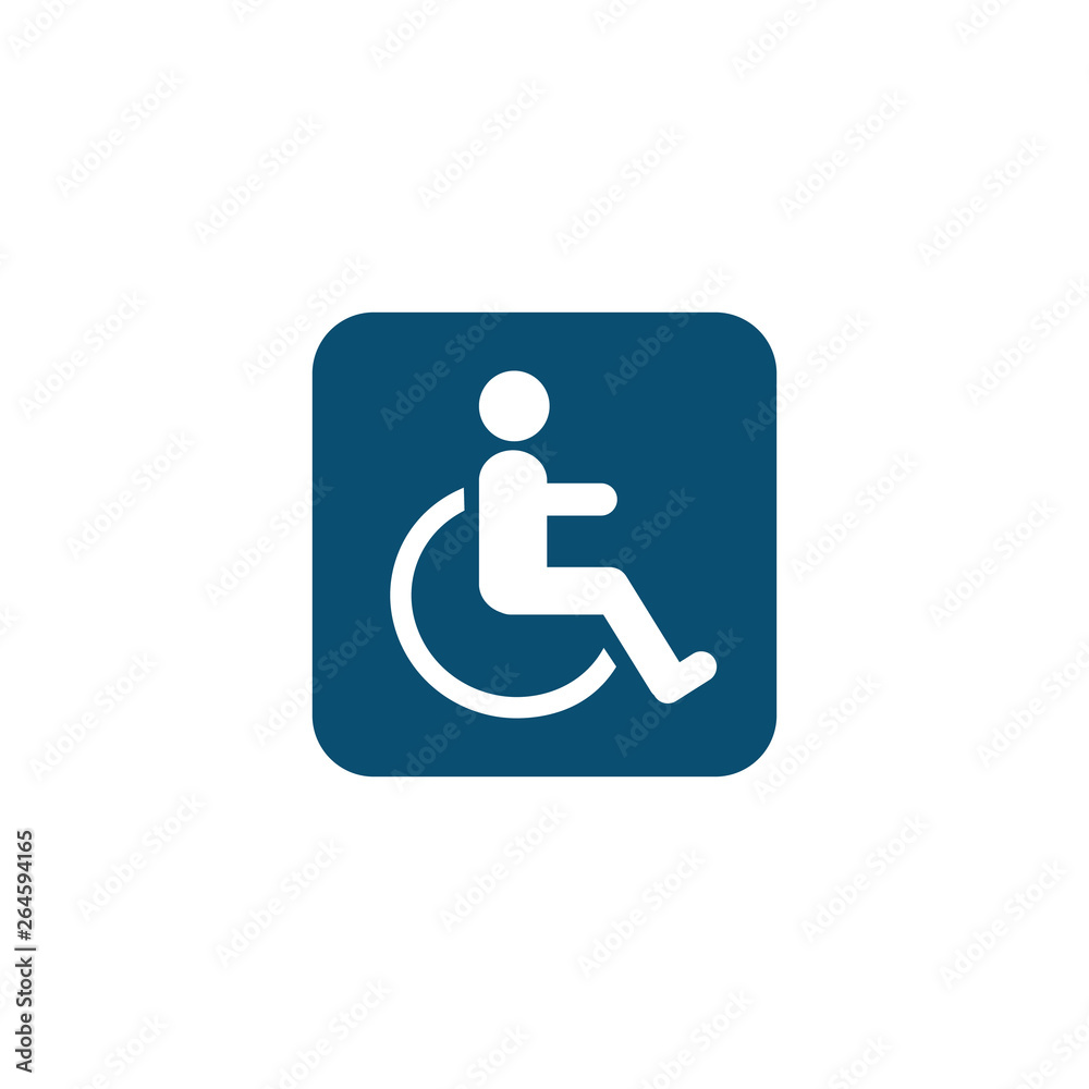 Wheelchair icon Parking concept for the disabled Simple illustration design Cart icon from the medicine collection Web design Vector illustration Wheelchair icon Parking concept for the disabled Simple illustration design Cart icon from the medicine collection Web design Vector illustration