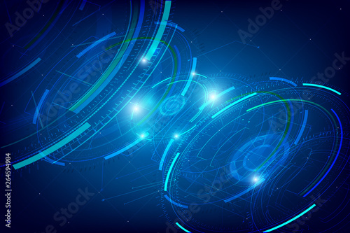 Abstract HUD technology background 003