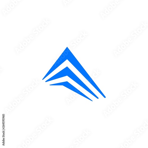 perspective building facade logo vector icon illustration
