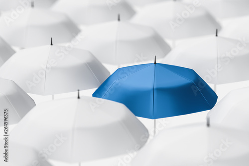 3d rendering  the umbrella with white background