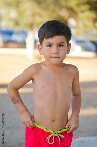 little boy on the beach
