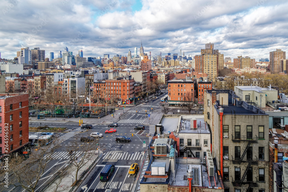 Obraz premium Budynki New-York Lower East Side widok z góry