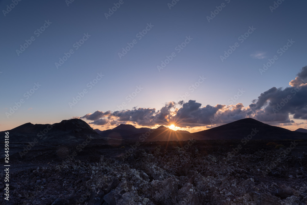 Lava Field Sunset