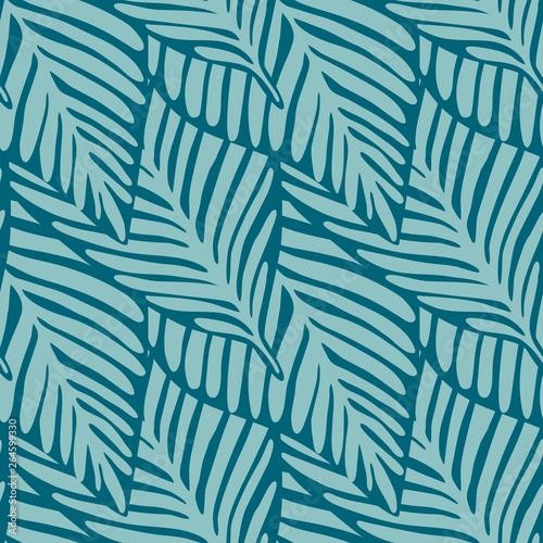 Exotic plant seamless pattern. Tropical pattern, palm leaves