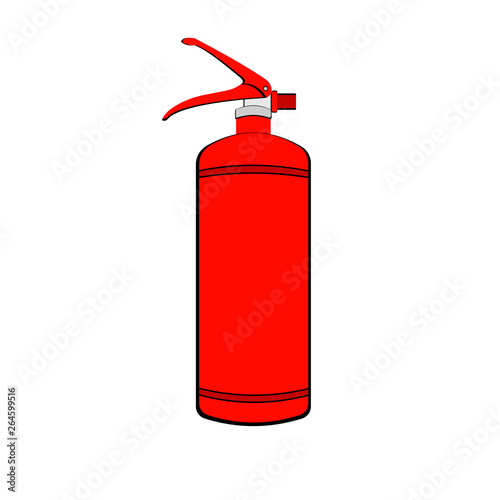 Fire extinguisher isolated on white background