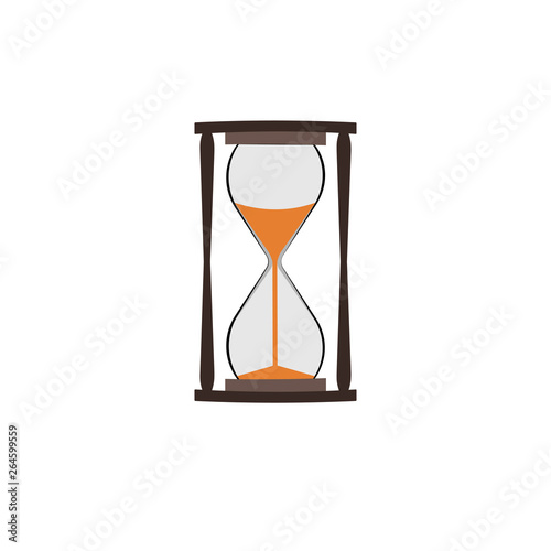 Hourglass isolated on white background
