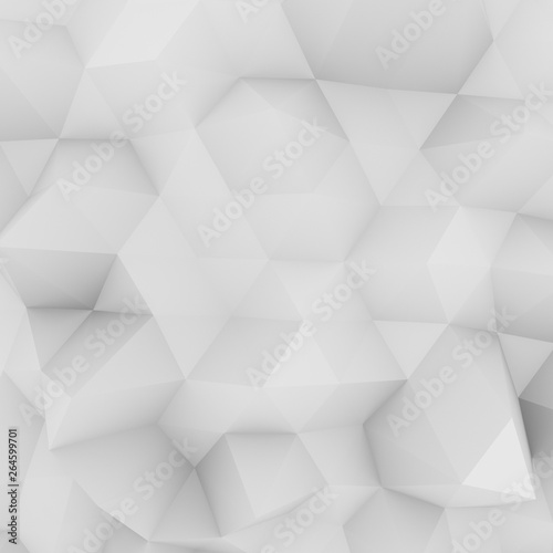 Polygonal geometric surface 3D rendering