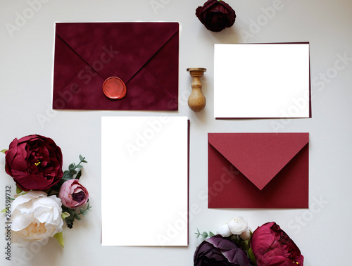 postcard on the wooden table