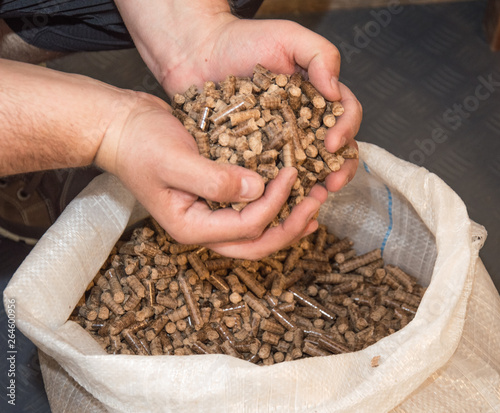 Fuel briquettes folded in rows on a white background. Wooden  briquettes are an environmentally friendly fuel source that are used to start a fire. They are made by pressing of dry sawdust.