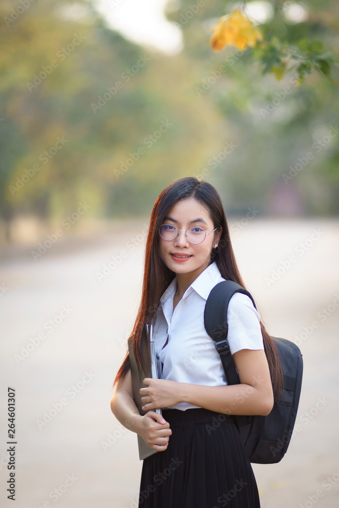 Portrait of female university student Portrait of female university student