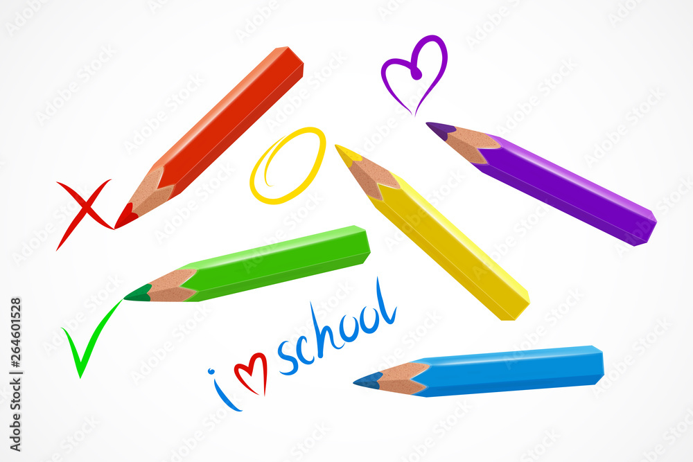Various colorful pencils Various colorful pencils