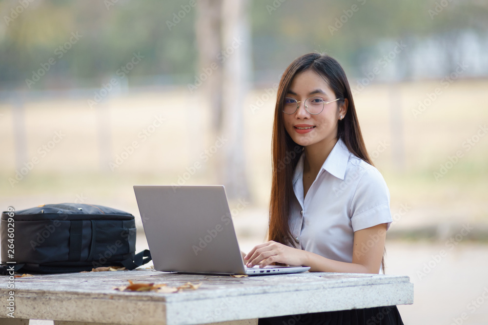 Portrait of female university student Portrait of female university student