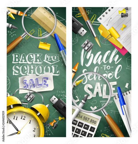 Back to school sale promotion template