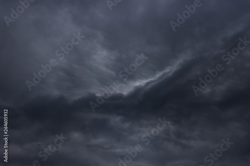 cloudscape background with dark stormy clouds