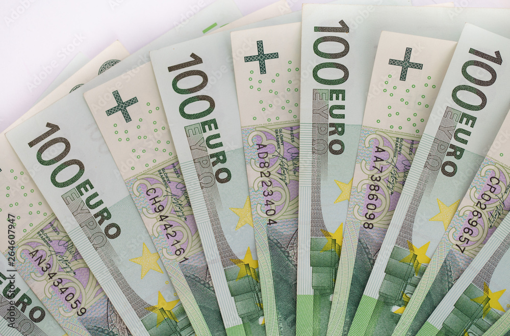 Polish złoty and Euro banknotes. Polish złoty and Euro banknotes.