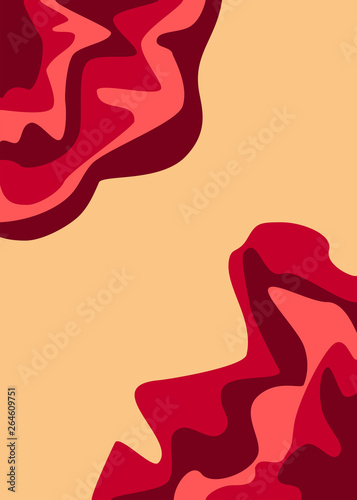 geometry red pink colors abstract formless background