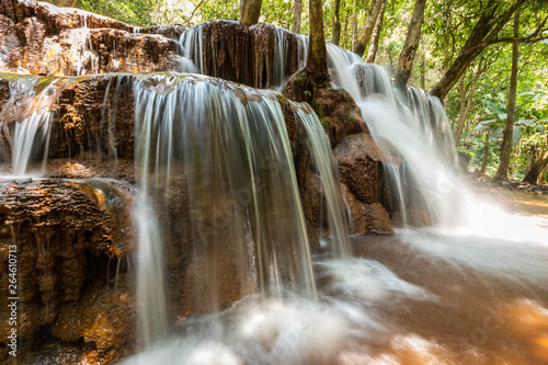Pa Wai Waterfall in summer season  Phop Phra  Tak  Thailand