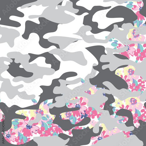Wallpaper Mural Fashionable pattern in small flowers. Floral background for textiles. Torontodigital.ca