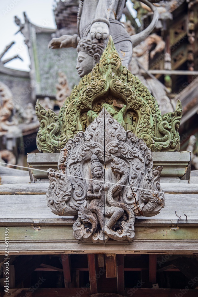 Fototapeta premium Sculptures in wood , Thailand