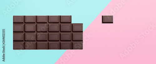Schokolade auf hintergrund