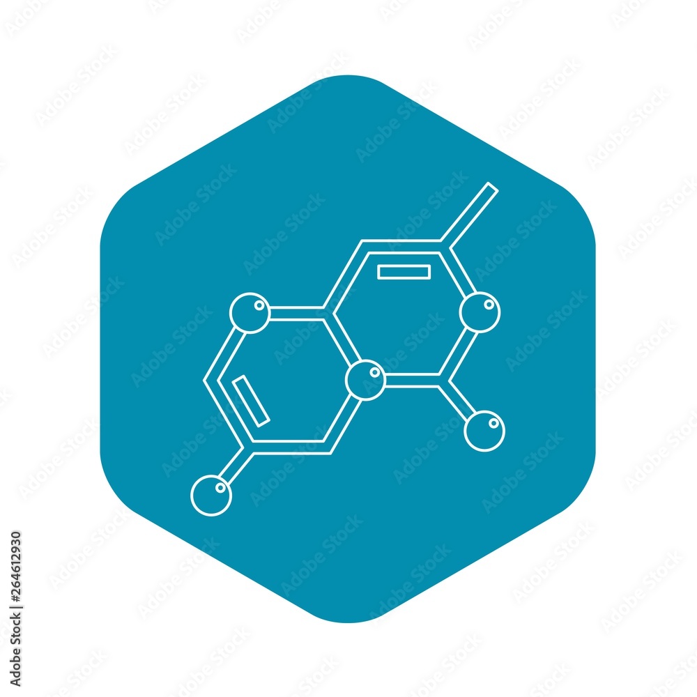 Chemistry icon. Outline illustration of chemistry vector icon for web