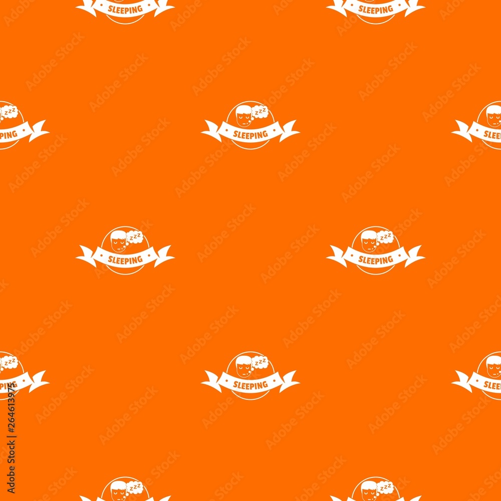 Sleeping bedroom pattern vector orange for any web design best Sleeping bedroom pattern vector orange for any web design best