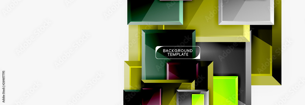Abstract square composition for background, banner or logo Abstract square composition for background, banner or logo