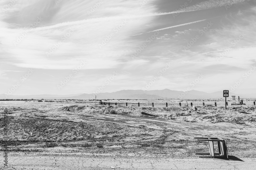 Fototapeta premium Bombay Beach B&W