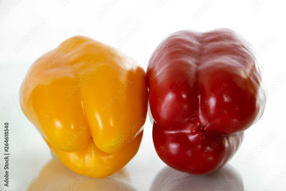 Sweet pepper on white background Sweet pepper on white background