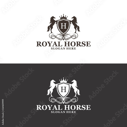 Royal Horse Logo in Vector