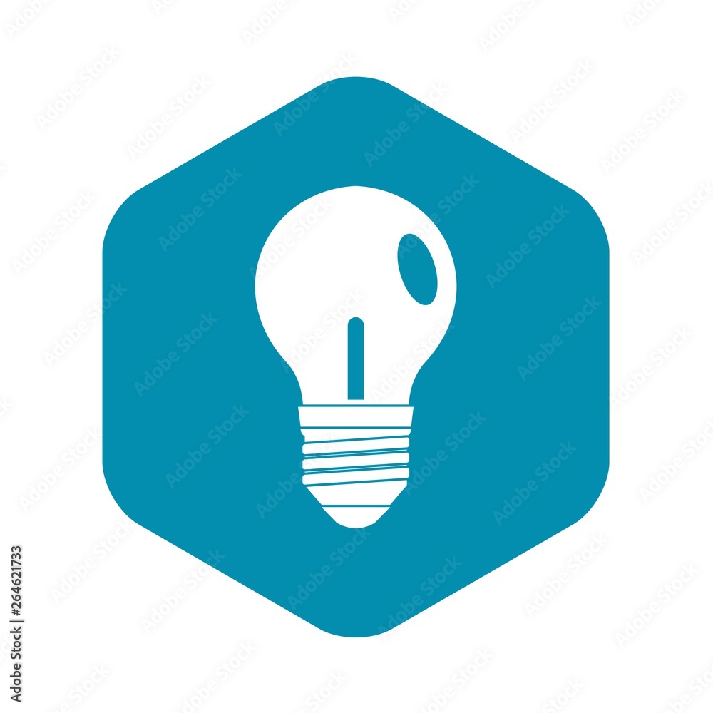 Light bulb icon. Simple illustration of light bulb vector icon for web Light bulb icon. Simple illustration of light bulb vector icon for web