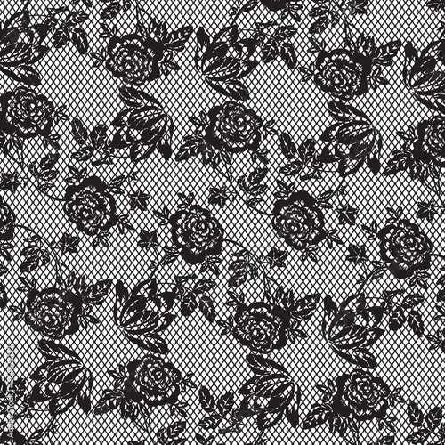 Old lace background, ornamental flowers. Vector texture. lace pattern with flowers.