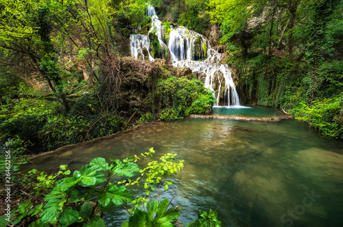 Amazing spring view of Krushuna Waterfalls  near the city of Lovech  Bulgaria