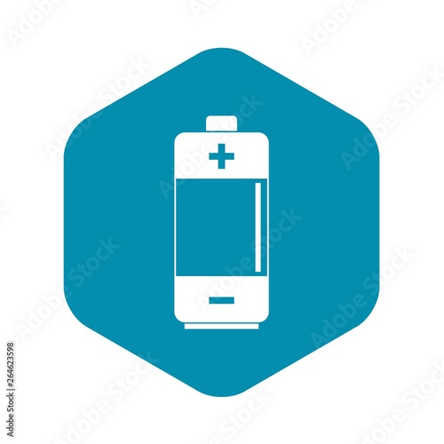 Alkaline battery icon. Simple illustration of Alkaline battery vector icon for web
