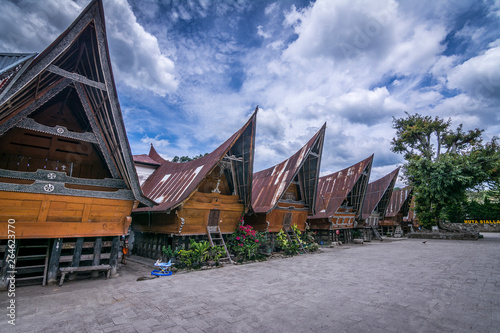 casas típicas de Sumatra