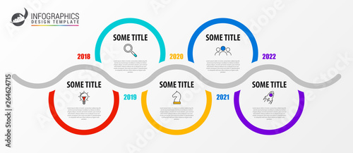 Infographic design template. Creative concept with 5 steps