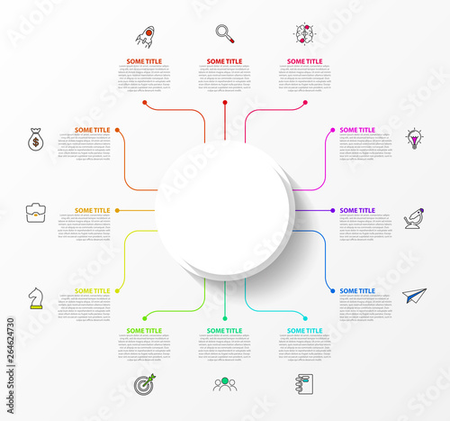 Infographic design template. Creative concept with 12 steps