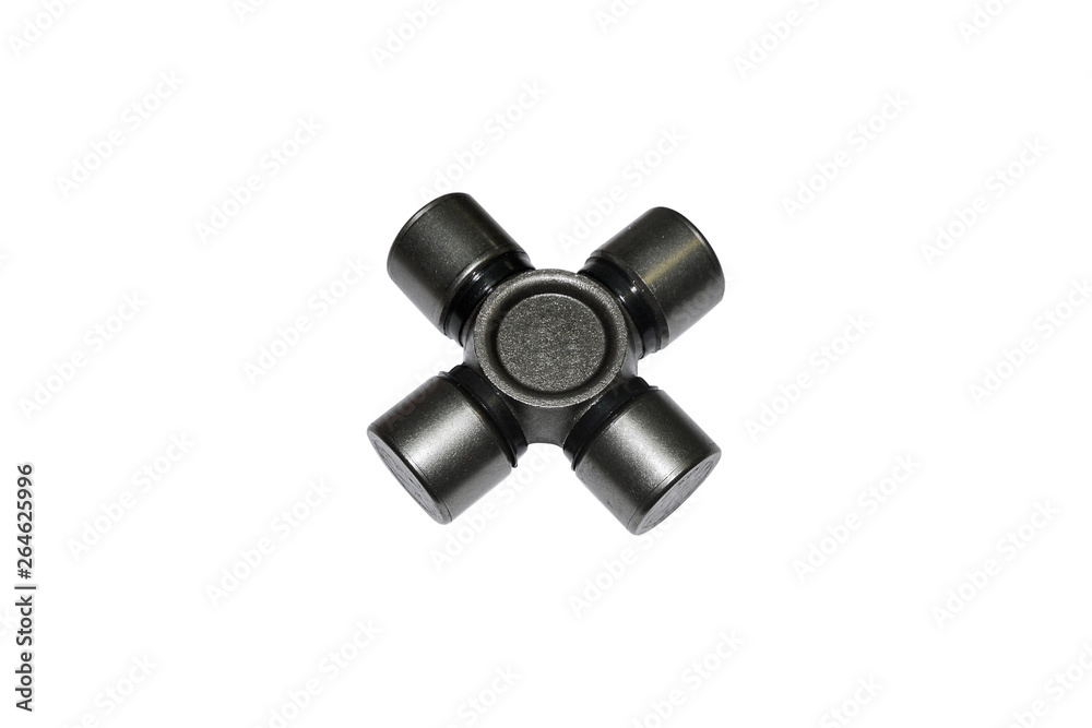 Propeller shaft, universal joint car isolated on white background Propeller shaft, universal joint car isolated on white background