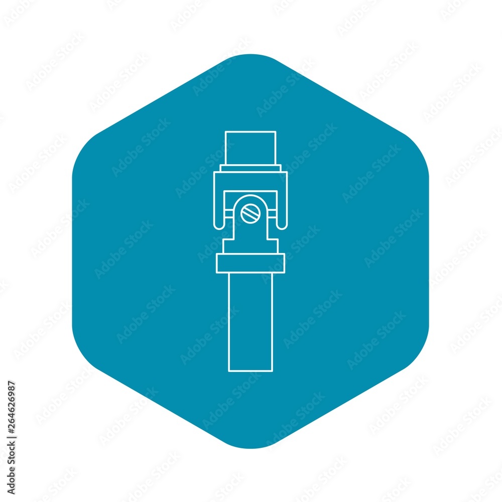 Mechanic detail icon. Outline illustration of mechanic detail vector icon for web Mechanic detail icon. Outline illustration of mechanic detail vector icon for web