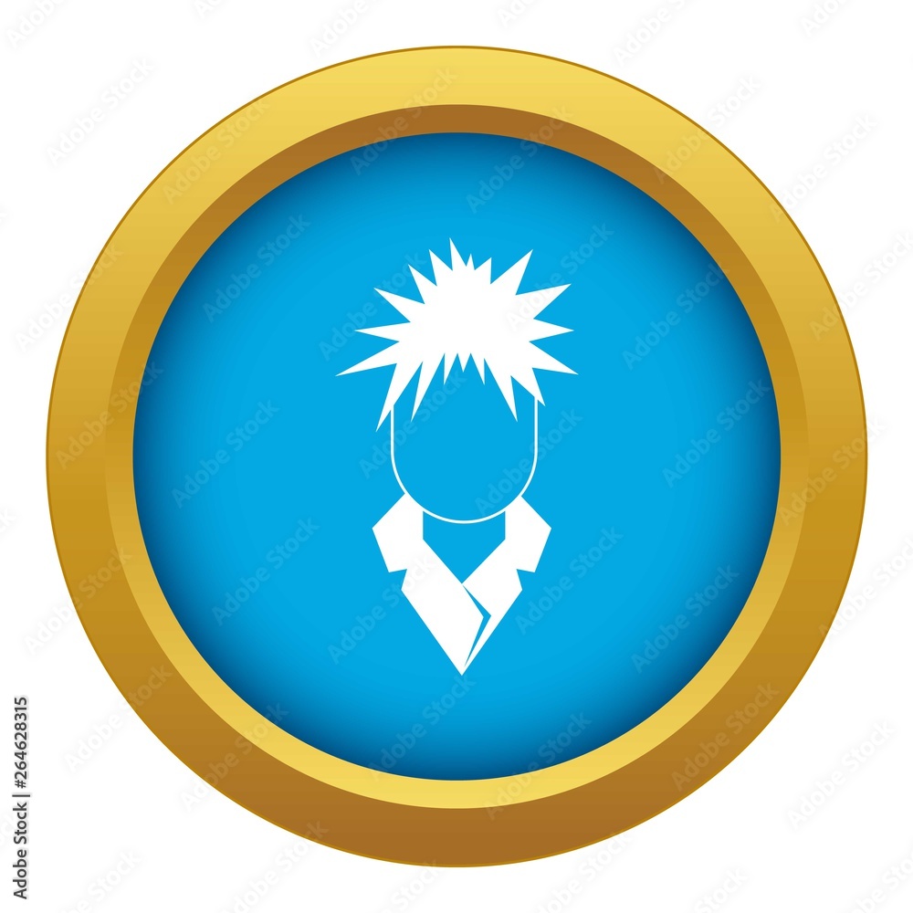 Singer icon blue vector isolated on white background for any design Singer icon blue vector isolated on white background for any design