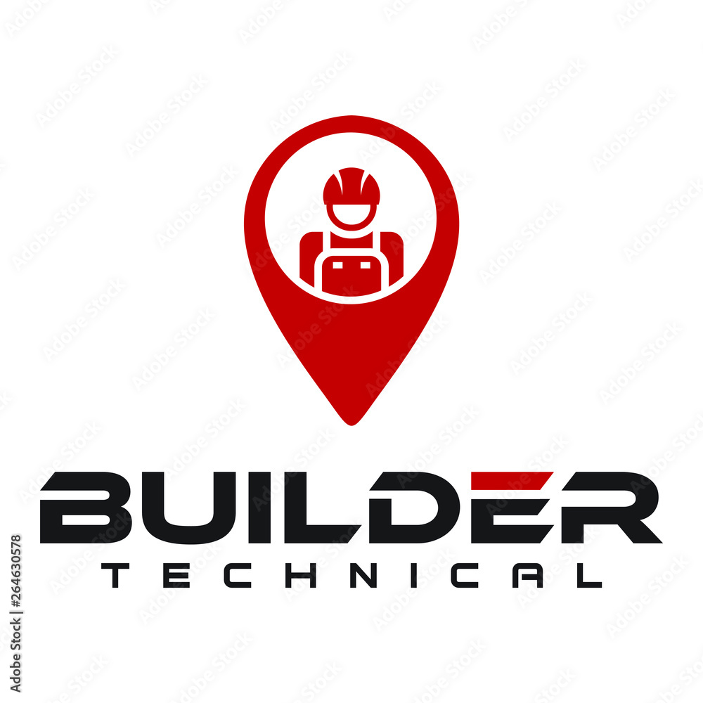 Builder work man logo design . Creative House Renovation Service logo design. Modern Real Estate Logo. Company, home. Builder work man logo design . Creative House Renovation Service logo design. Modern Real Estate Logo. Company, home.