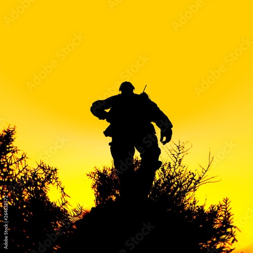 Memorial Day soldier silhouette 