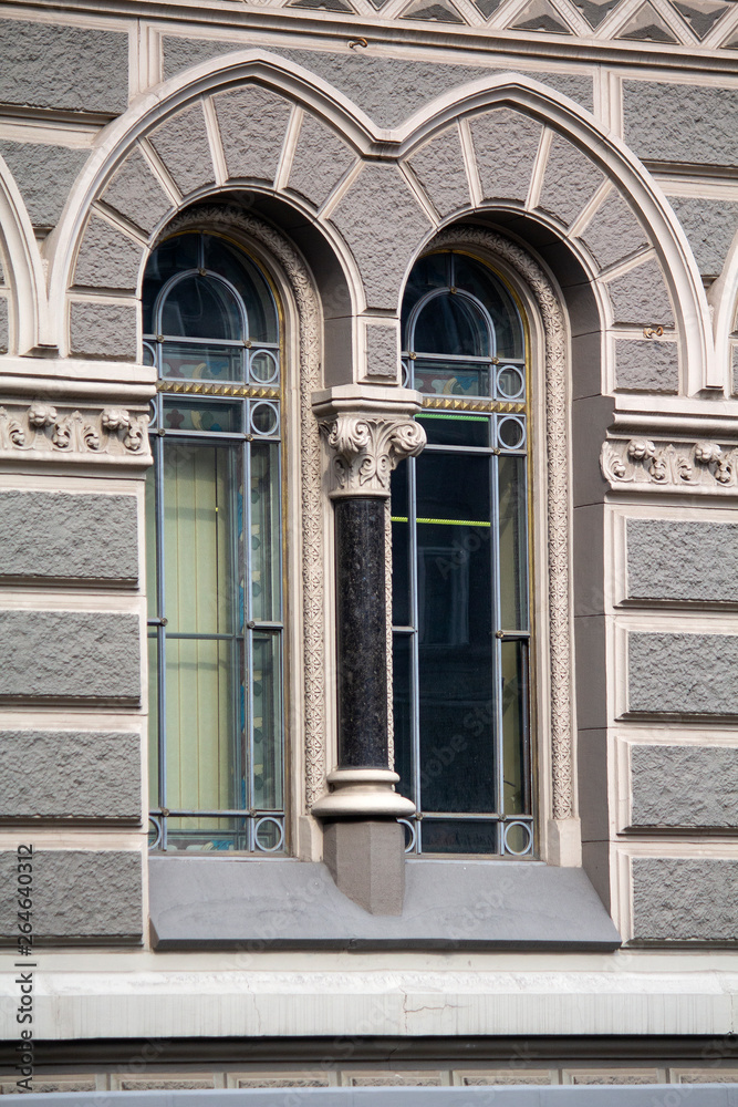Fototapeta premium Beautiful vintage window in a classical style. Architecture