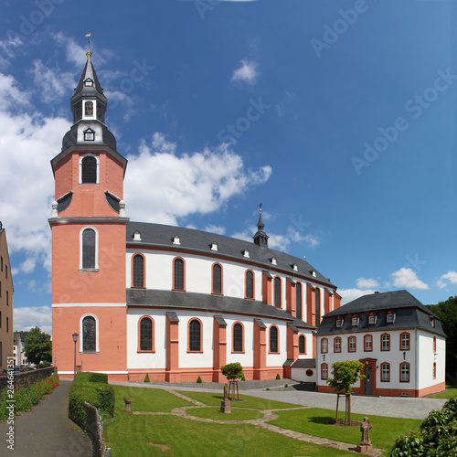 Baroque monastery church in Prüm, Germany